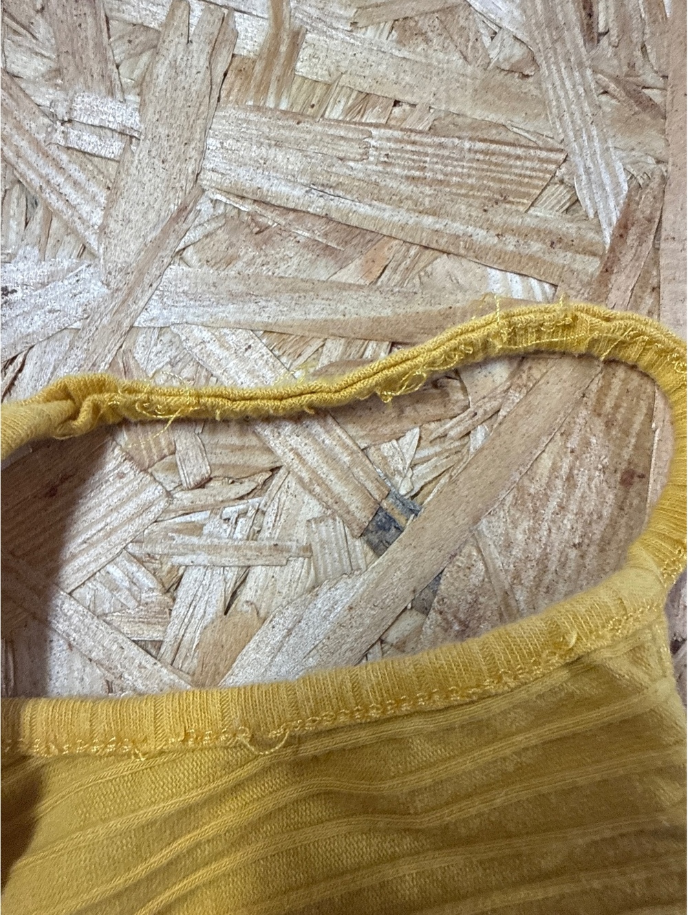 Shein Yellow Ribbed Crop Top Tank - Picture 4 of 4